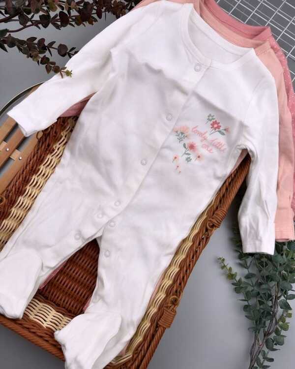 Baby Girl Little Lovely One Sleepsuits
