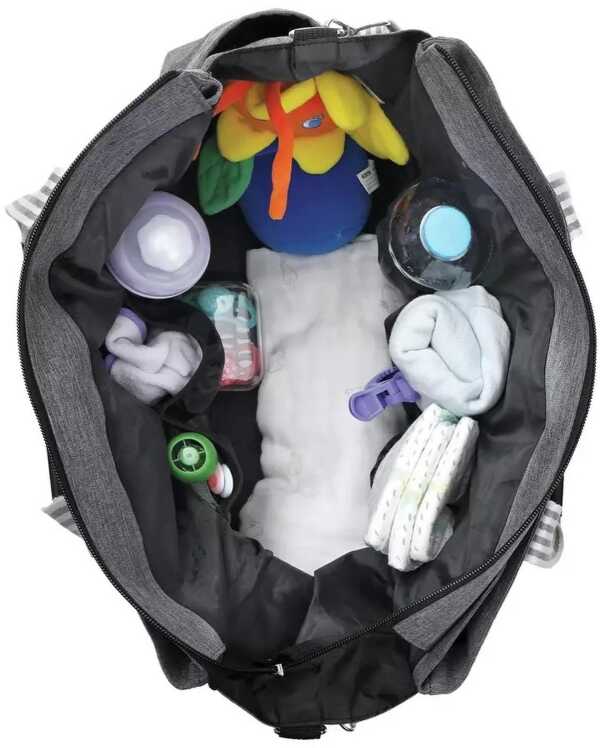 Dreambaby Grey Carry-All Tote Bag With Changing Mat - Image 2